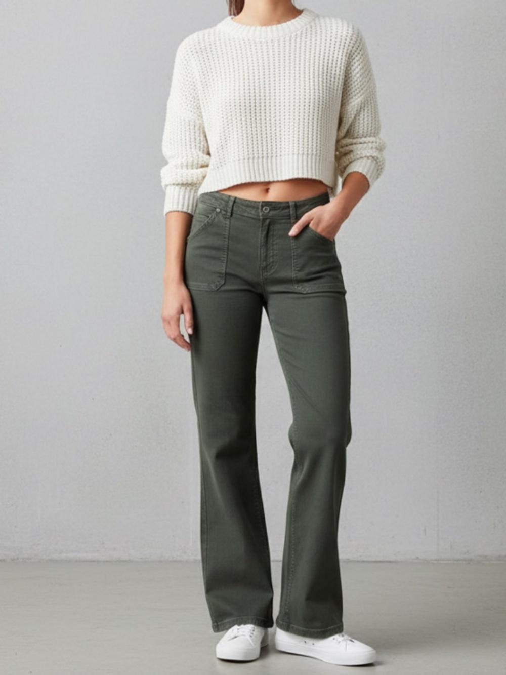 NWT Sanctuary green standard rise jeans 32 (12 to 14)